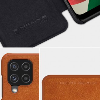 Nillkin Qin original leather case cover for Samsung Galaxy A22 4G brown
