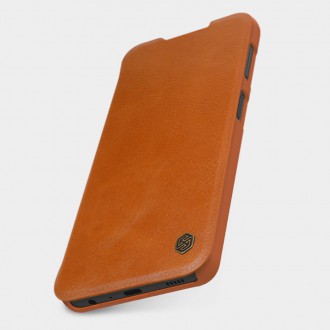 Nillkin Qin original leather case cover for Samsung Galaxy A22 4G brown