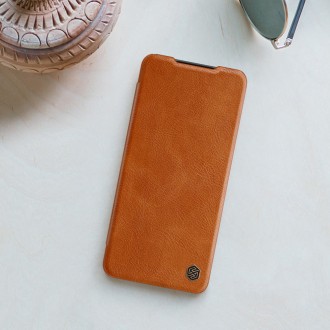 Nillkin Qin original leather case cover for Samsung Galaxy A22 4G brown
