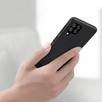 Nillkin Textured Case rugged cover with gel frame and nylon on the back Samsung Galaxy A22 4G black