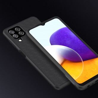 Nillkin Textured Case rugged cover with gel frame and nylon on the back Samsung Galaxy A22 4G black