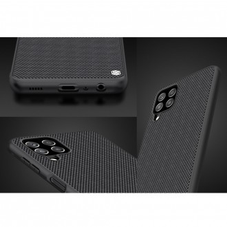 Nillkin Textured Case rugged cover with gel frame and nylon on the back Samsung Galaxy A22 4G black