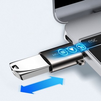 Joyroom USB 3.2 Gen 1 (Male) - USB Type C (Female) adapter black (S-H151 Black)