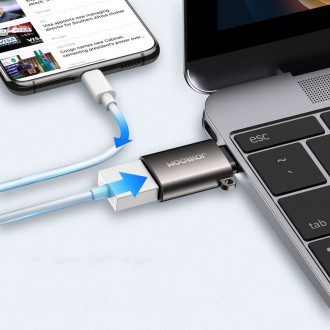 Joyroom USB 3.2 Gen 1 (Male) - USB Type C (Female) adapter black (S-H151 Black)