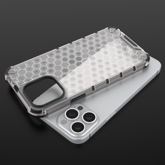 Honeycomb Case armor cover with TPU Bumper for iPhone 13 Pro Max black