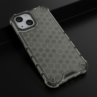 Honeycomb Case armor cover with TPU Bumper for iPhone 13 mini black