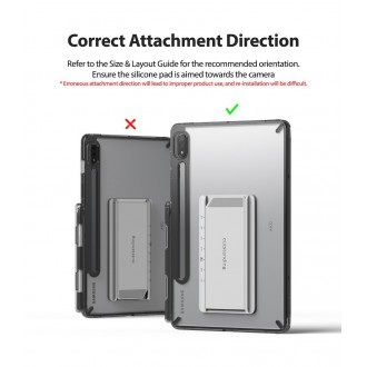 Ringke Fusion Combo Outstanding hard case with TPU frame for Samsung Galaxy Tab S7 11´´ + self-adhesive foldable stand grey (FC475R40)