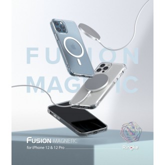 Ringke Fusion Magnetic magnetic hard case with TPU frame for iPhone 12 Pro Max translucent (FSAP0063) (MagSafe compatible)