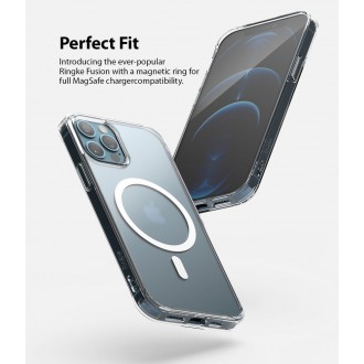 Ringke Fusion Magnetic magnetic hard case with TPU frame for iPhone 12 Pro Max translucent (FSAP0063) (MagSafe compatible)
