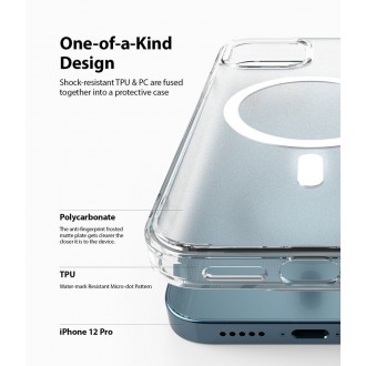 Ringke Fusion Magnetic magnetic hard case with TPU frame for iPhone 12 Pro Max translucent (FSAP0063) (MagSafe compatible)