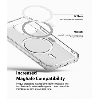 Ringke Fusion Magnetic magnetic hard case with TPU frame for iPhone 12 Pro Max translucent (FSAP0063) (MagSafe compatible)