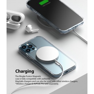 Ringke Fusion Magnetic magnetic hard case with TPU frame for iPhone 12 Pro Max translucent (FSAP0063) (MagSafe compatible)