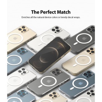 Ringke Fusion Magnetic magnetic hard case with TPU frame for iPhone 12 Pro Max translucent (FSAP0063) (MagSafe compatible)