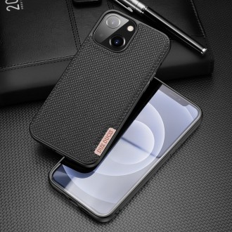 Dux Ducis Fino case covered with nylon material for iPhone 13 mini black