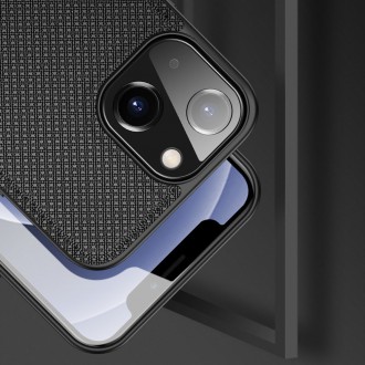 Dux Ducis Fino case covered with nylon material for iPhone 13 mini black