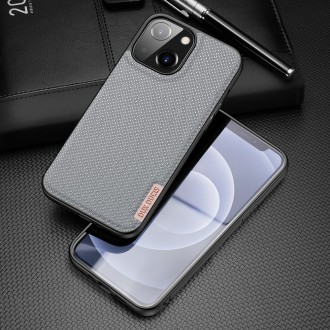 Dux Ducis Fino case covered with nylon material for iPhone 13 mini gray