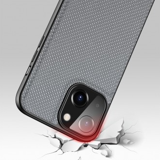 Dux Ducis Fino case covered with nylon material for iPhone 13 mini gray