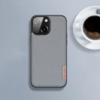 Dux Ducis Fino case covered with nylon material for iPhone 13 mini gray