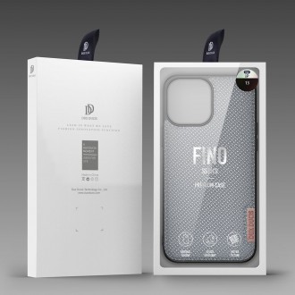 Dux Ducis Fino case covered with nylon material for iPhone 13 gray