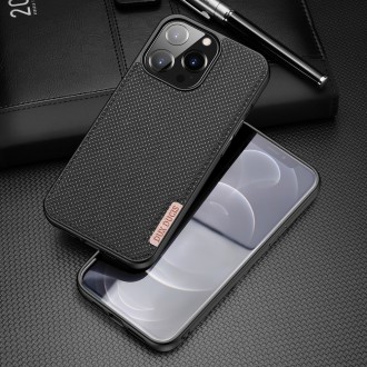 Dux Ducis Fino case covered with nylon material for iPhone 13 Pro black