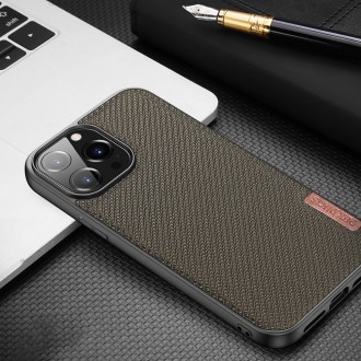 Dux Ducis Fino case covered with nylon material for iPhone 13 Pro black