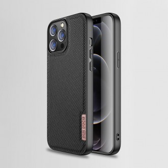 Dux Ducis Fino case covered with nylon material for iPhone 13 Pro black