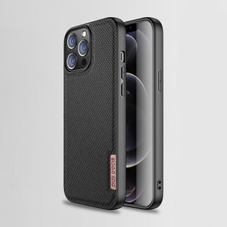 Dux Ducis Fino case covered with nylon material for iPhone 13 Pro Max black