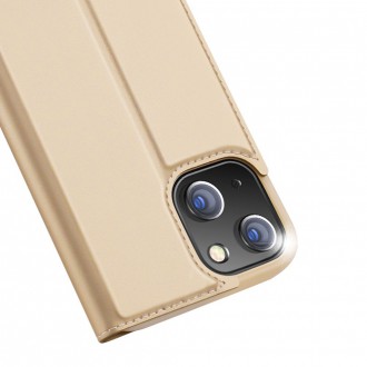 Dux Ducis Skin Pro Bookcase type case for iPhone 13 mini golden