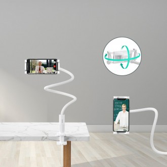 Choetech Desk Telephone Holder With Clip Wireless Charger Qi 15W white (T584-F)