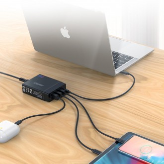 Choetech travel wall Charger 3x USB / 1X USB Type C 60W Power Delivery black (PD72-1C3U)