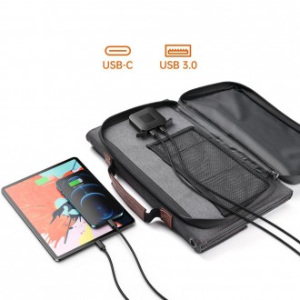 Choetech turistická USB solární nabíječka, USB C 36W QC PD šedá (SC006)