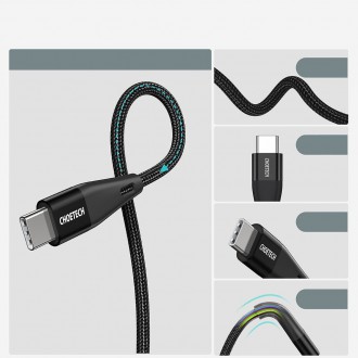 Choetech USB Type C - USB Type C cable Power Delivery 60W 2m black (XCC-1004-BK)