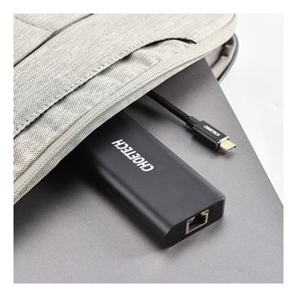 Choetech docking station adapter hub USB Typ C 6in1 100W PD black (HUB-M05)