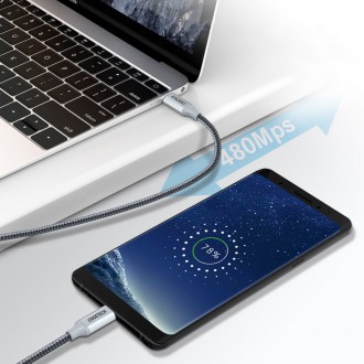 Choetech USB Type C - USB Type C cable 5A 100 W Power Delivery 480 Mbps 1,8 m gray (XCC-1002-GY)