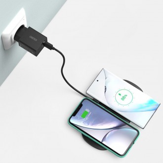 Choetech 2v1 Qi bezdrátová nabíječka pro telefon / Airpods 2 s 5 nabíjecími cívkami 10W černá (T535-S (H))