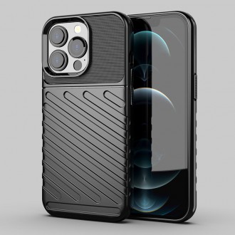 Thunder Case Flexible Tough Rugged Cover TPU Case for iPhone 13 Pro black