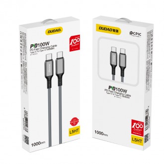 Dudao quick charging PD USB Type C - USB Type C cable 100W 1m (L5HT)