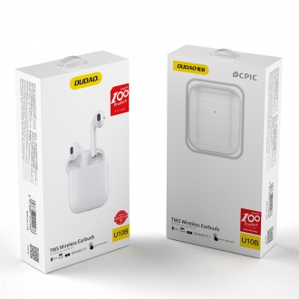 Dudao U10B TWS earphones white