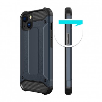 Hybrid Armor Case Tough Rugged Cover for iPhone 13 mini blue