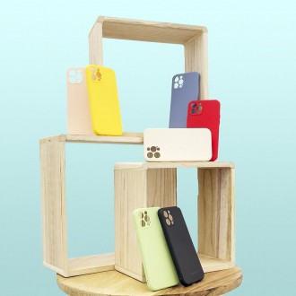 Wozinsky Color Case silicone flexible durable case iPhone 13 mini yellow