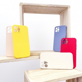 Wozinsky Color Case silicone flexible durable case iPhone 13 mini yellow
