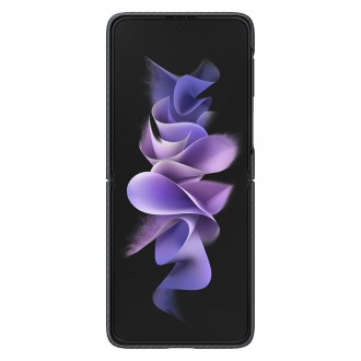 Pouzdro Samsung Aramid Cover pro Samsung Galaxy Z Flip 3 pouzdro karbonově černé (EF-XF711SBEGWW)