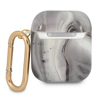 Guess GUA2UNMK kryt AirPods black/black Marble Collection
