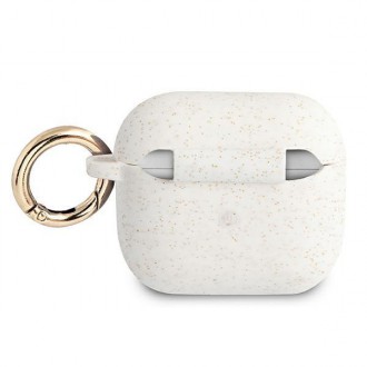 Guess GUA3SGGEH kryt AirPods 3 bílý/bílý silikonový třpyt