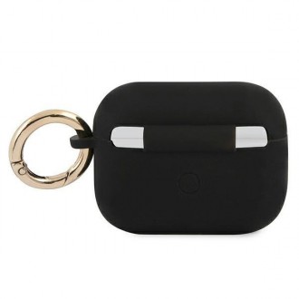 Kryt Guess GUAPSSSK AirPods Pro černo/černý silikonový Vintage Script