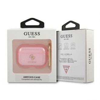 Guess GUAPUCG4GP kryt AirPods Pro růžový/růžový Glitter Collection