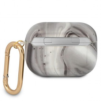 Guess GUAPUNMK AirPods Pro kryt black/black Marble Collection