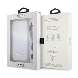 Guess GUHCP12LKPSBK iPhone 12 Pro Max 6,7&quot; průhledný pevný obal Black Pearl