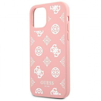 Guess GUHCP12LLSPEWPI iPhone 12 Pro Max 6,7&quot; růžové/růžové pevné pouzdro Peony Collection