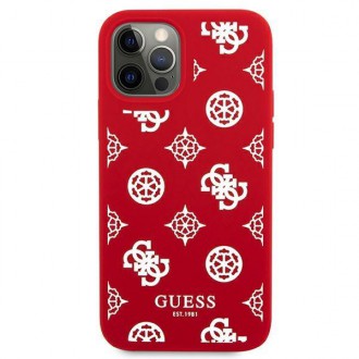 Guess GUHCP12LLSPEWRE iPhone 12 Pro Max 6,7&quot; červený/červený pevný obal Peony Collection